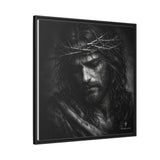 Norvane Crown of Sorrow Jesus Canvas Print – Monochrome Christian Wall Art Canvas Printify 