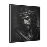 Norvane Crown of Sorrow Jesus Canvas Print – Monochrome Christian Wall Art Canvas Printify 
