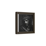 Norvane Crown of Sorrow Jesus Canvas Print – Monochrome Christian Wall Art Canvas Printify 
