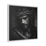 Norvane Crown of Sorrow Jesus Canvas Print – Monochrome Christian Wall Art Canvas Printify 