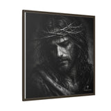 Norvane Crown of Sorrow Jesus Canvas Print – Monochrome Christian Wall Art Canvas Printify 