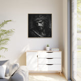 Norvane Crown of Sorrow Jesus Canvas Print – Monochrome Christian Wall Art Canvas Printify 