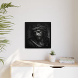 Norvane Crown of Sorrow Jesus Canvas Print – Monochrome Christian Wall Art Canvas Printify 