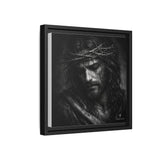 Norvane Crown of Sorrow Jesus Canvas Print – Monochrome Christian Wall Art Canvas Printify 