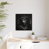Norvane Crown of Sorrow Jesus Canvas Print – Monochrome Christian Wall Art Canvas Printify 