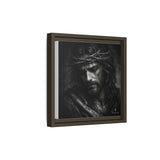 Norvane Crown of Sorrow Jesus Canvas Print – Monochrome Christian Wall Art Canvas Printify 