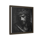 Norvane Crown of Sorrow Jesus Canvas Print – Monochrome Christian Wall Art Canvas Printify 
