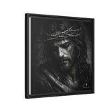 Norvane Crown of Sorrow Jesus Canvas Print – Monochrome Christian Wall Art Canvas Printify 