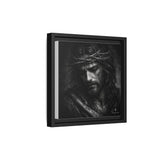Norvane Crown of Sorrow Jesus Canvas Print – Monochrome Christian Wall Art Canvas Printify 