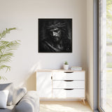 Norvane Crown of Sorrow Jesus Canvas Print – Monochrome Christian Wall Art Canvas Printify 