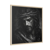 Norvane Crown of Sorrow Jesus Canvas Print – Monochrome Christian Wall Art Canvas Printify 