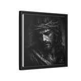 Norvane Crown of Sorrow Jesus Canvas Print – Monochrome Christian Wall Art Canvas Printify 