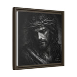 Norvane Crown of Sorrow Jesus Canvas Print – Monochrome Christian Wall Art Canvas Printify 