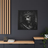 Norvane Crown of Sorrow Jesus Canvas Print – Monochrome Christian Wall Art Canvas Printify 