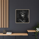 Norvane Crown of Sorrow Jesus Canvas Print – Monochrome Christian Wall Art Canvas Printify 