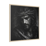 Norvane Crown of Sorrow Jesus Canvas Print – Monochrome Christian Wall Art Canvas Printify 