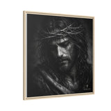 Norvane Crown of Sorrow Jesus Canvas Print – Monochrome Christian Wall Art Canvas Printify 