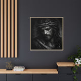 Norvane Crown of Sorrow Jesus Canvas Print – Monochrome Christian Wall Art Canvas Printify 