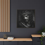 Norvane Crown of Sorrow Jesus Canvas Print – Monochrome Christian Wall Art Canvas Printify 