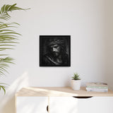 Norvane Crown of Sorrow Jesus Canvas Print – Monochrome Christian Wall Art Canvas Printify 