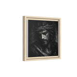 Norvane Crown of Sorrow Jesus Canvas Print – Monochrome Christian Wall Art Canvas Printify 
