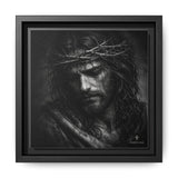 Norvane Crown of Sorrow Jesus Canvas Print – Monochrome Christian Wall Art in Black – view 6