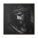 Norvane Crown of Sorrow Jesus Canvas Print – Monochrome Christian Wall Art in Espresso – view 9