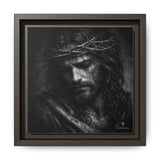 Norvane Crown of Sorrow Jesus Canvas Print – Monochrome Christian Wall Art in Espresso – view 7