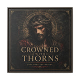 Norvane Crowned with Thorns Framed Canvas – Religious Wall Art in Espresso – view 9