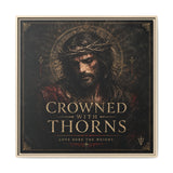 Norvane Crowned with Thorns Framed Canvas – Religious Wall Art in Natural – view 10