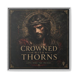 Norvane Crowned with Thorns Framed Canvas – Religious Wall Art in White – view 12
