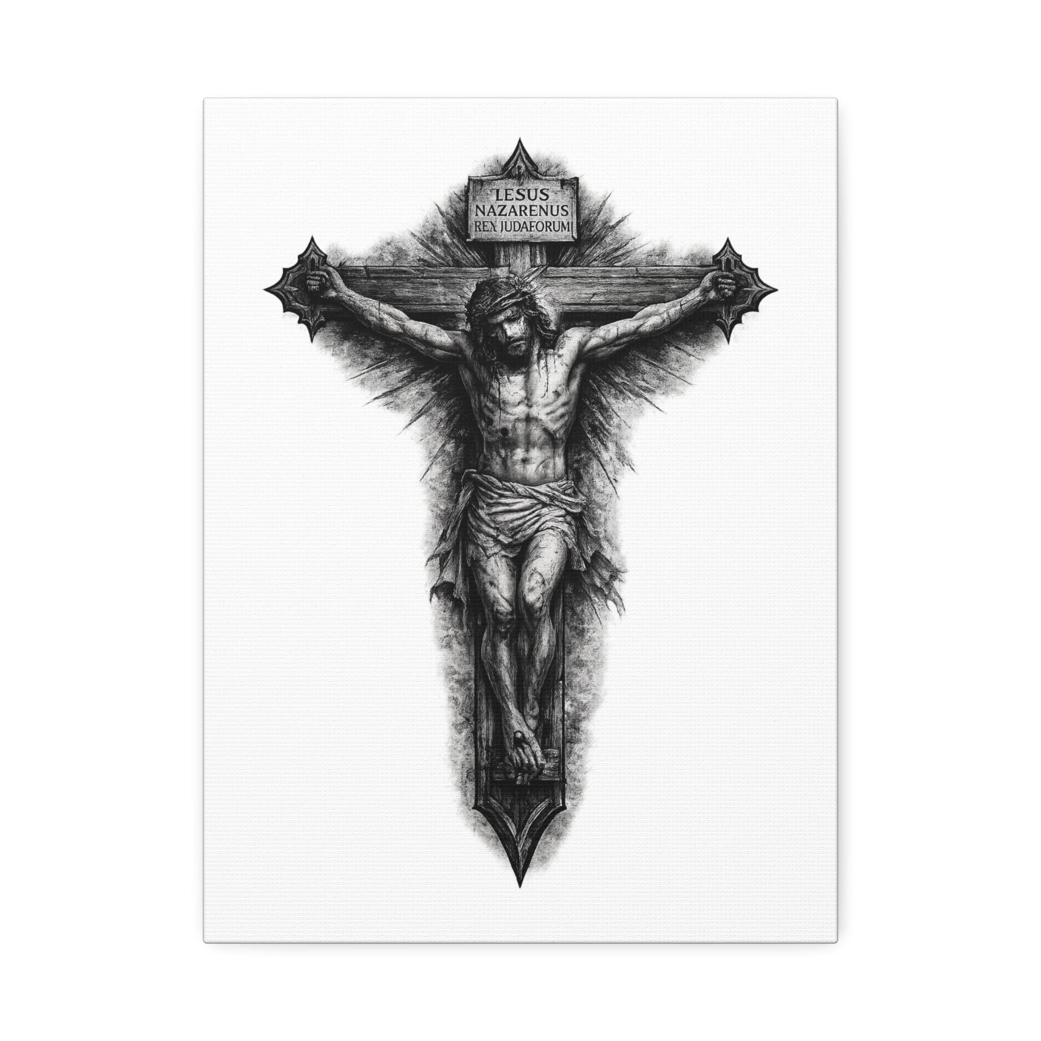Norvane Crucifixion Jesus Canvas Print – Stretched Religious Wall Art – view 2