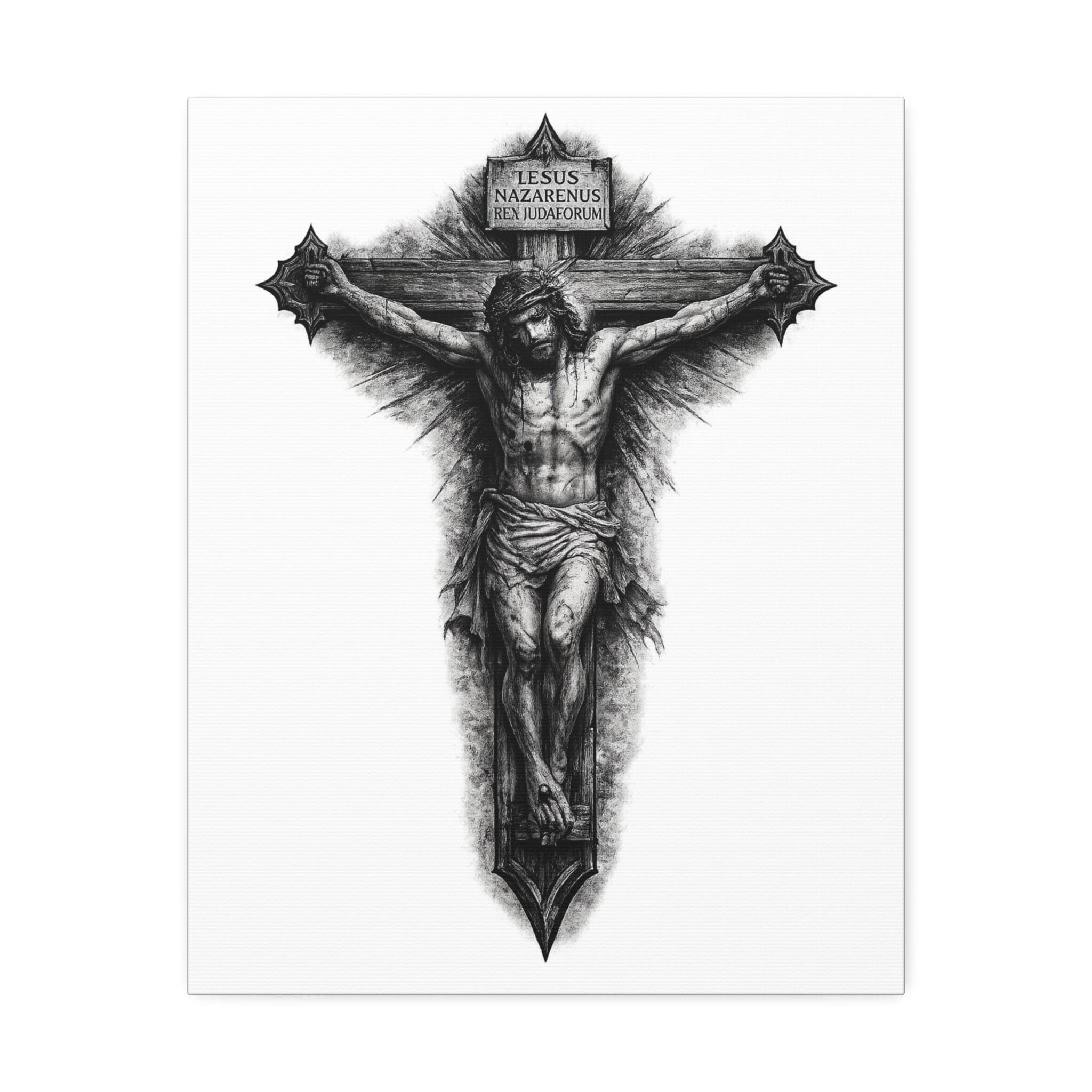Norvane Crucifixion Jesus Canvas Print – Stretched Religious Wall Art – view 3