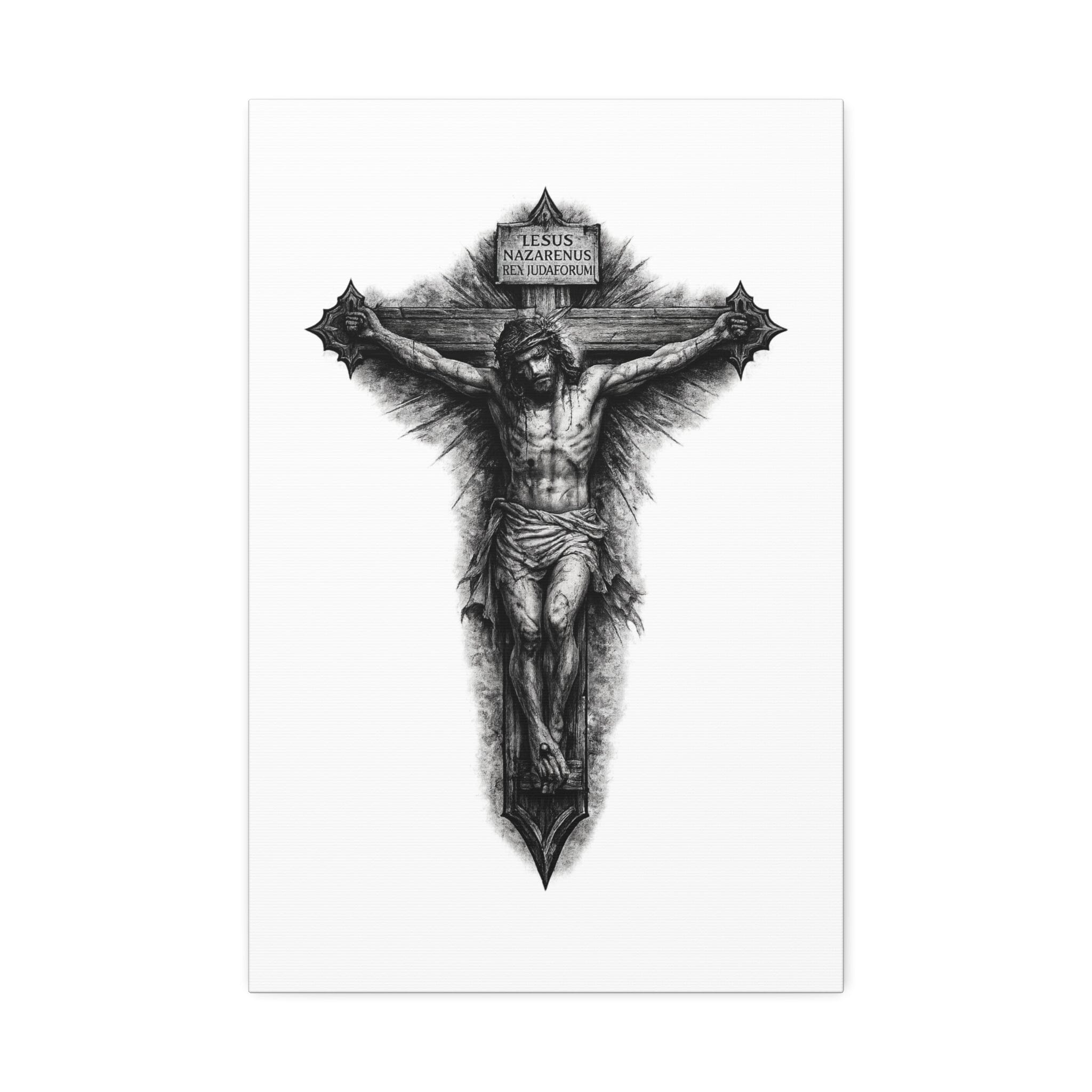 Norvane Crucifixion Jesus Canvas Print – Stretched Religious Wall Art – view 4