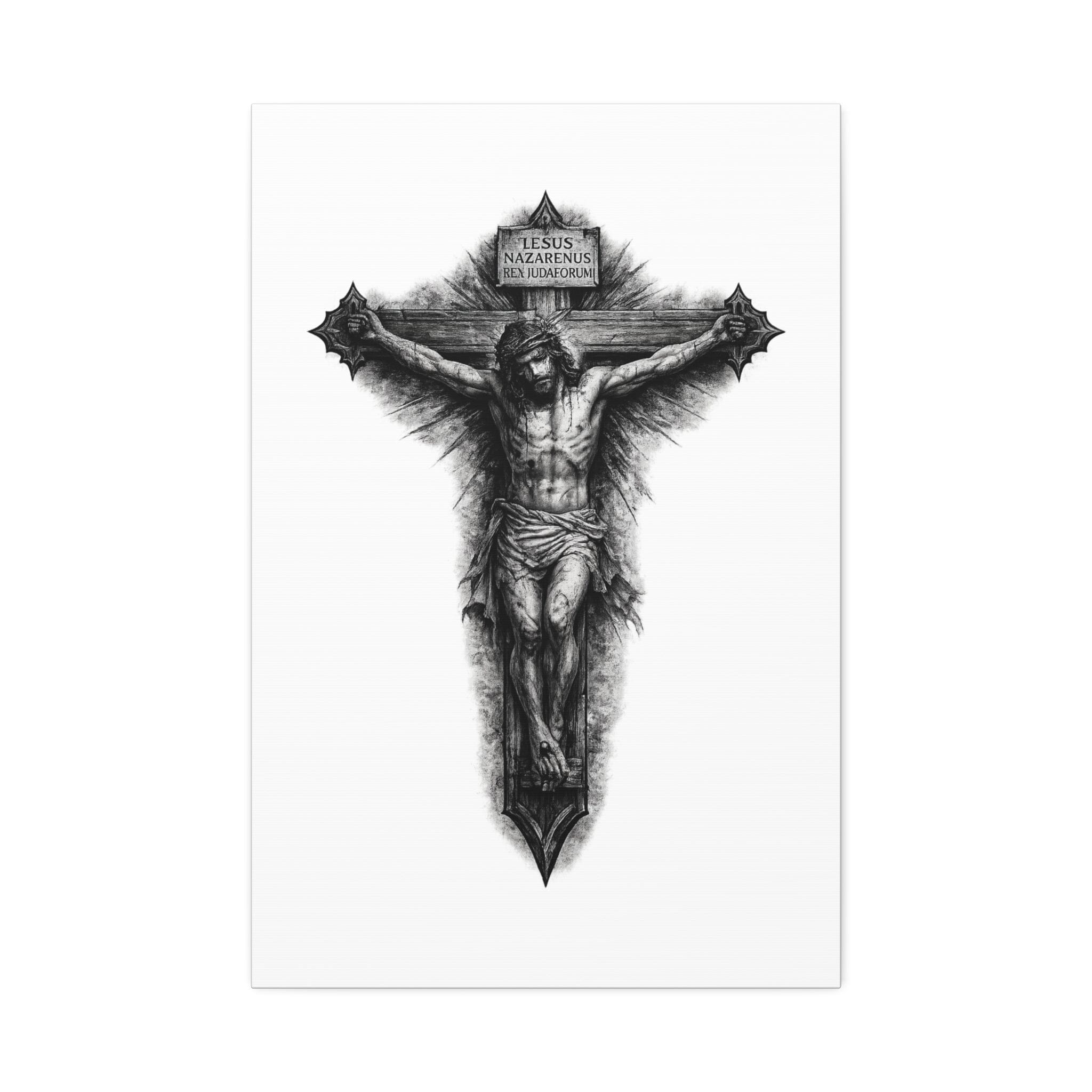 Norvane Crucifixion Jesus Canvas Print – Stretched Religious Wall Art – view 5