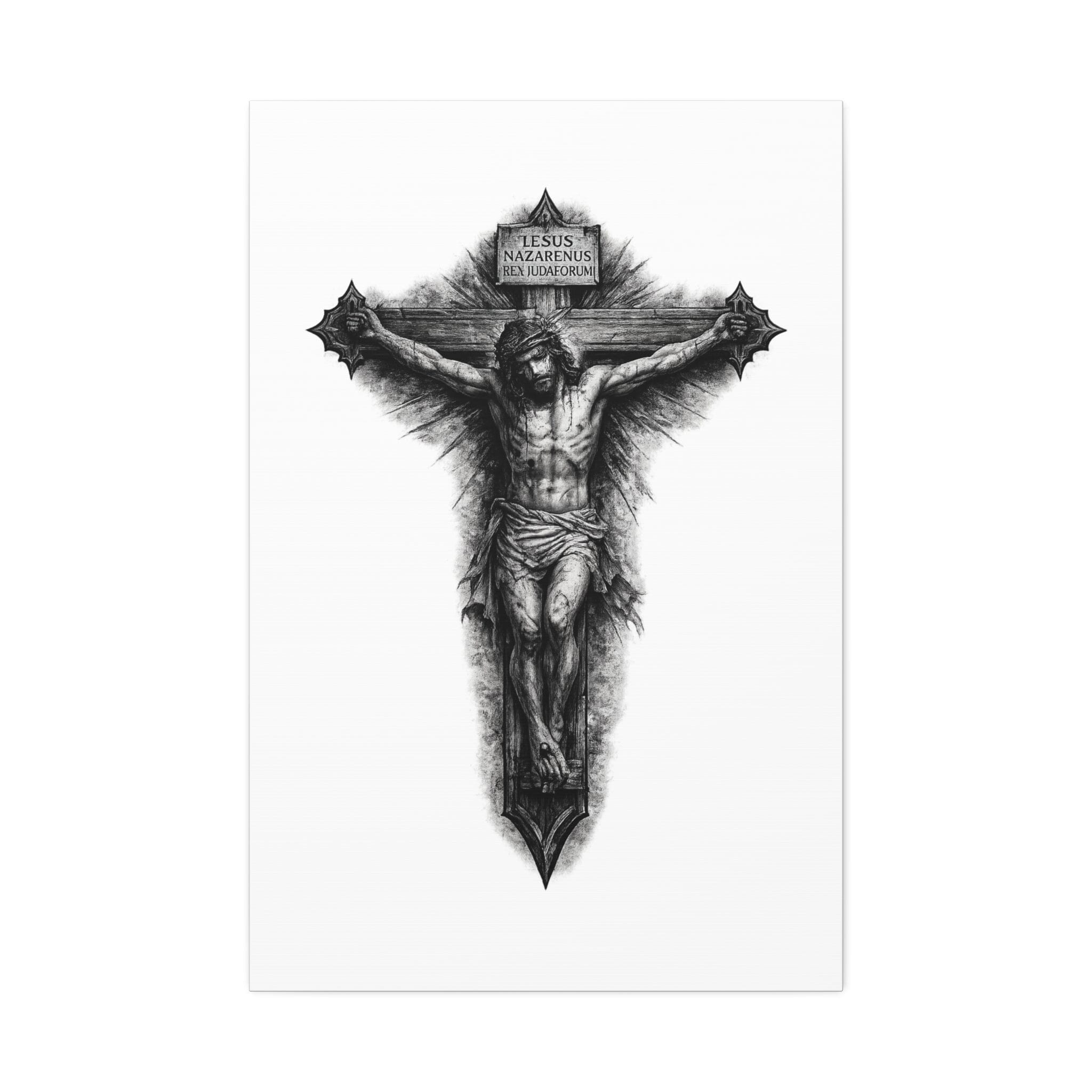 Norvane Crucifixion Jesus Canvas Print – Stretched Religious Wall Art – view 6