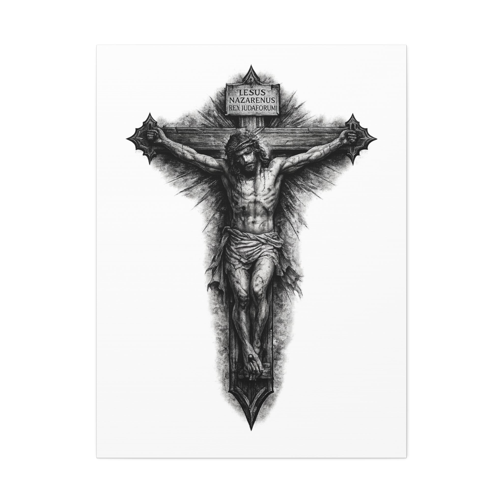 Norvane Crucifixion Jesus Canvas Print – Stretched Religious Wall Art – view 7
