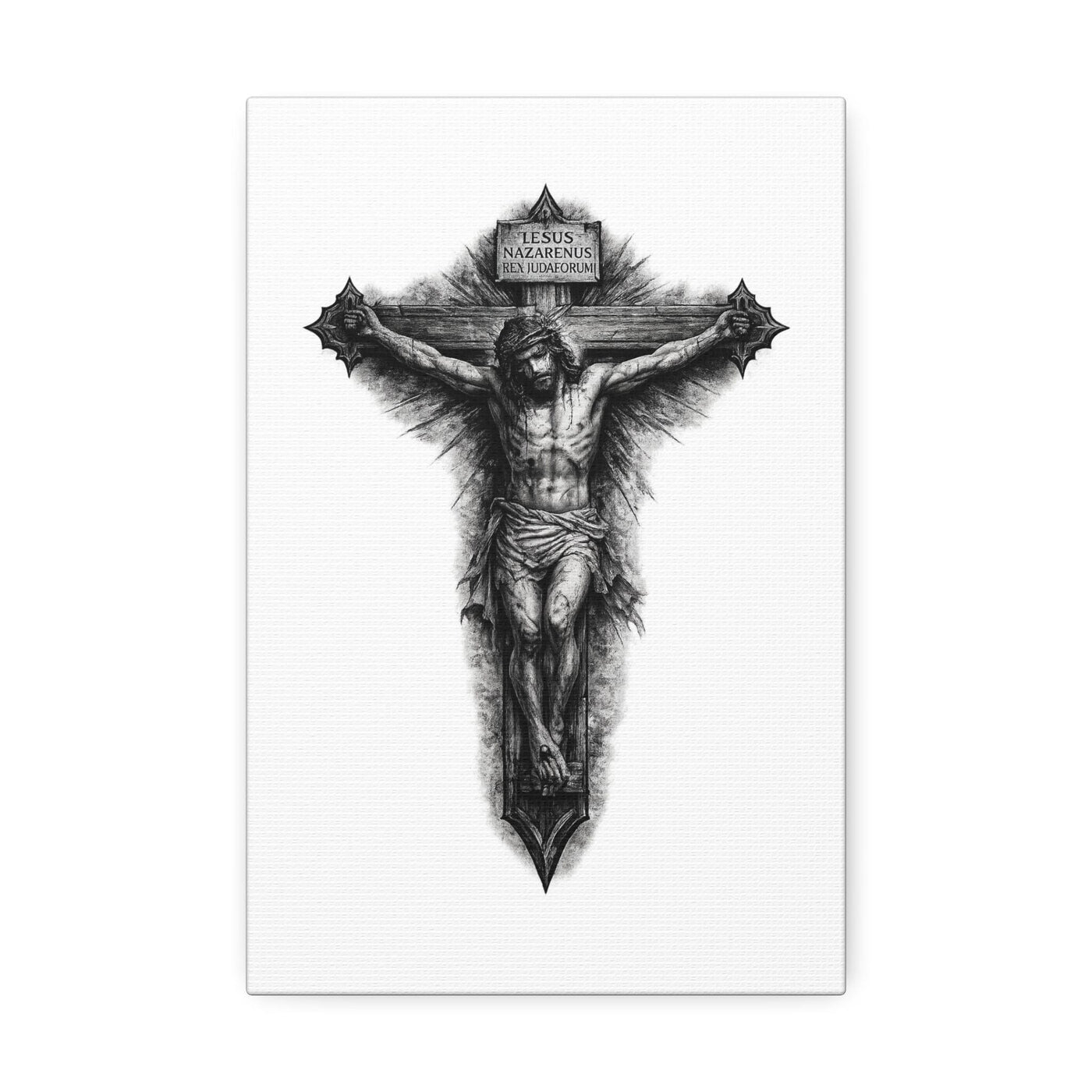 Norvane Crucifixion Jesus Canvas Print – Stretched Religious Wall Art