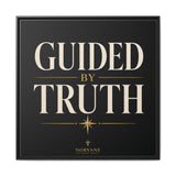 Norvane Guided by Truth Framed Canvas – Modern Faith Wall Art in Black – view 11