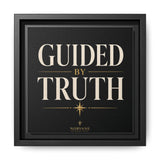 Norvane Guided by Truth Framed Canvas – Modern Faith Wall Art in Black – view 6