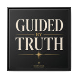 Norvane Guided by Truth Framed Canvas – Modern Faith Wall Art in Black