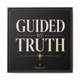 Norvane Guided by Truth Framed Canvas – Modern Faith Wall Art in Espresso
