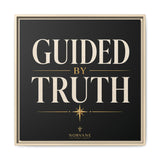 Norvane Guided by Truth Framed Canvas – Modern Faith Wall Art in Natural