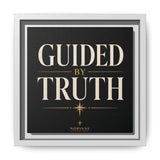 Norvane Guided by Truth Framed Canvas – Modern Faith Wall Art in White – view 5