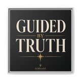 Norvane Guided by Truth Framed Canvas – Modern Faith Wall Art in White
