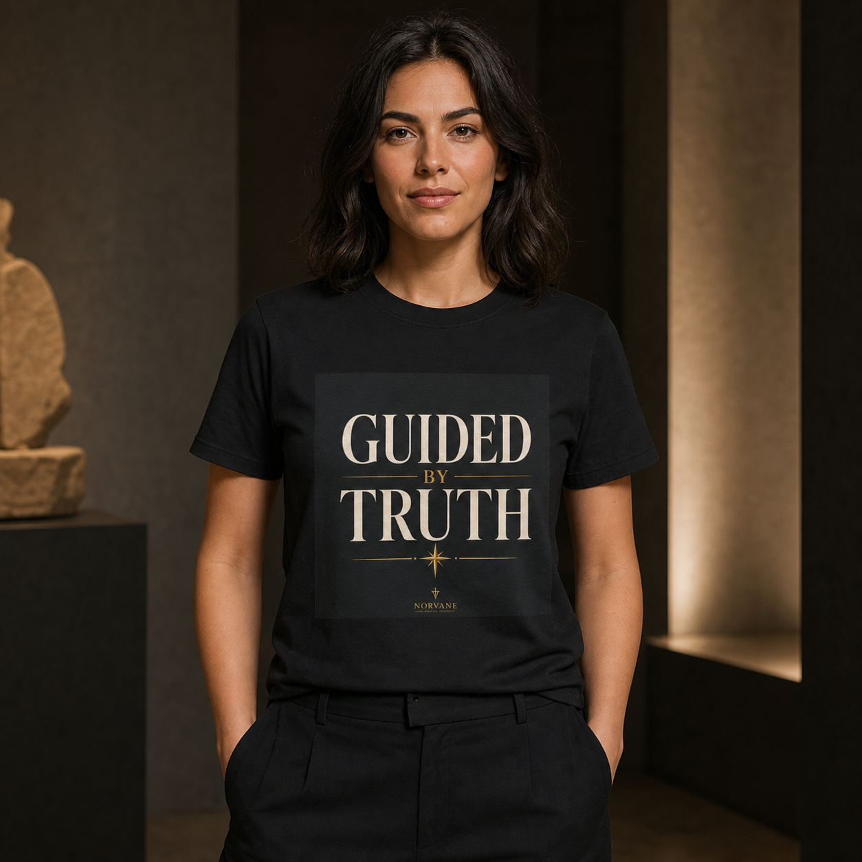 Norvane Guided By Truth T-Shirt – Inspirational Christian Graphic Tee – view 5