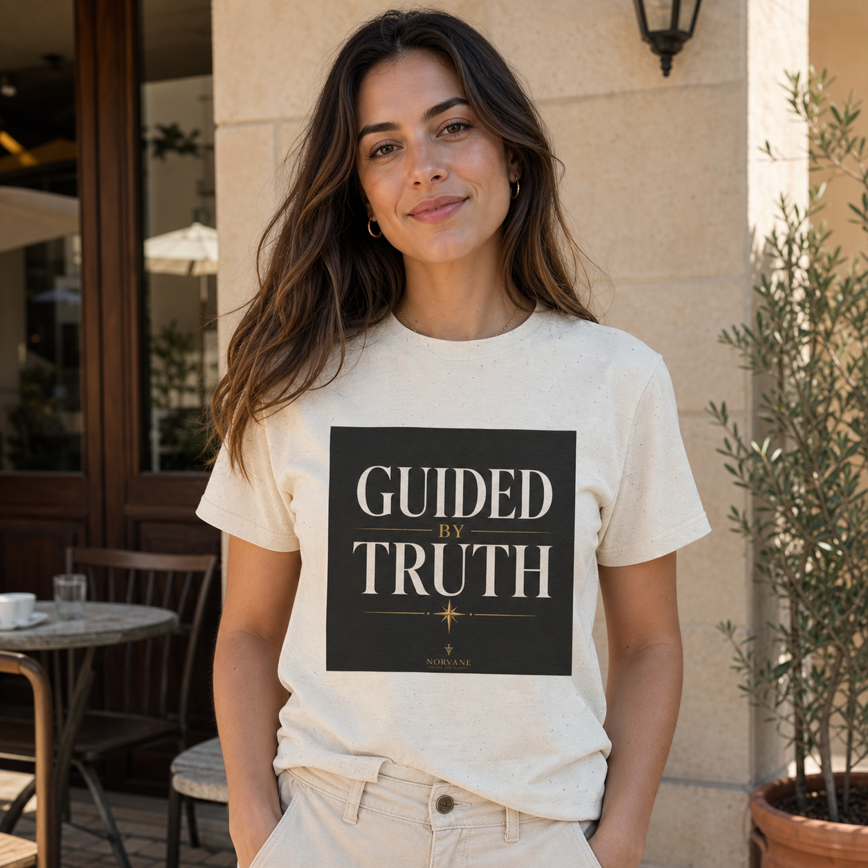 Norvane Guided By Truth T-Shirt – Inspirational Christian Graphic Tee – view 8