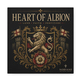 Norvane Heart of Albion Canvas – English Lion Crest Stretched Wall Art – view 2