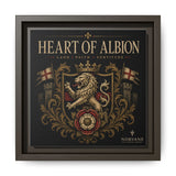 Norvane Heart of Albion Framed Canvas – Vintage English Lion Crest in Espresso – view 7