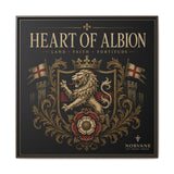 Norvane Heart of Albion Framed Canvas – Vintage English Lion Crest in Espresso – view 9